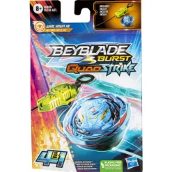 Starter Pack Beyblade Burst Quadstrike - Toupie Whirl Knight K8 Et Lanceur