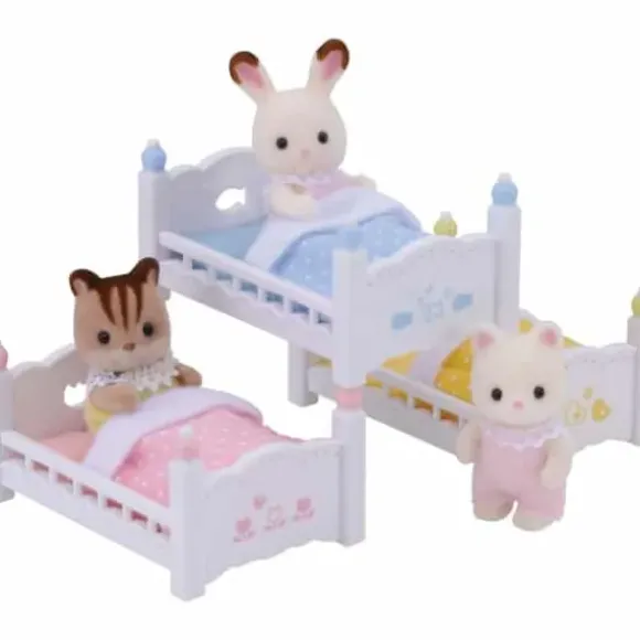 Sylvanian Families - 4448 - Les Lits Superposes A 3 Couchettes Bebes