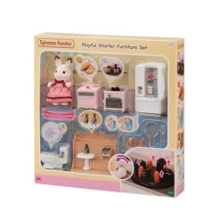 Sylvanian Families - 5449 - Set Ameublement Cosy Cottage Et Maman Lapin Chocolat