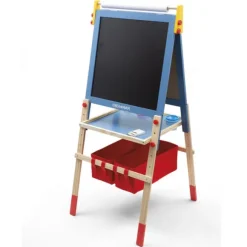 Tableau En Bois Double-Face Et 41 Magnets