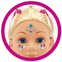Tete A Coiffer Et A Maquiller Avec Accessoires Et Stickers - 33 Cm