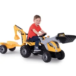 Tracteur A Pedales Builder Max Avec Remorque