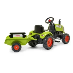 Tracteur A Pedales Claas Avec Remorque