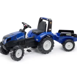 Tracteur A Pedales New Holland Avec Remorque