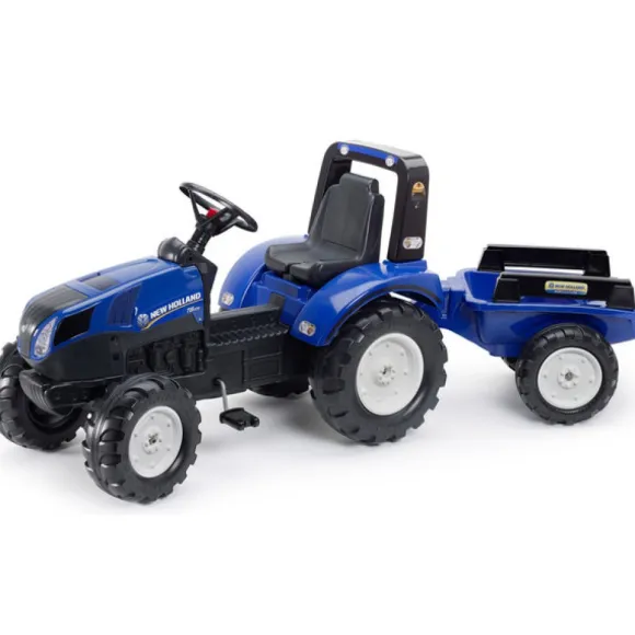 Tracteur A Pedales New Holland Avec Remorque
