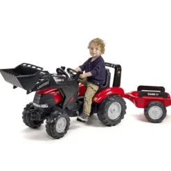 Tractopelle A Pedales Case Ih Puma 240 Cvx Avec Remorque