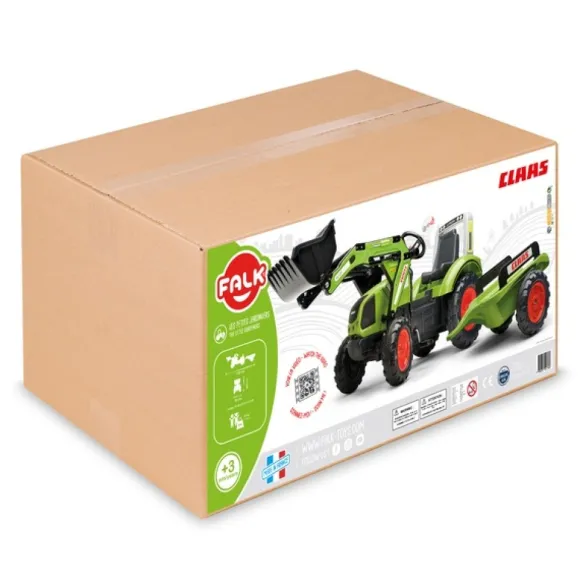 Tractopelle Claas Et Remorque