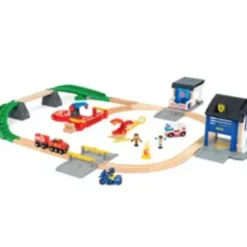 Train Avec 2 Wagons Et Gare