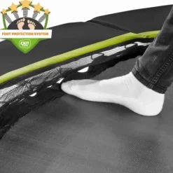 Trampoline Enterre Silhouette 2,44 M Avec Filet Vert