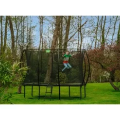 Trampoline Enterre Silhouette 2,44 M Avec Filet Vert