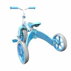 Tricycle Baby Driver Confort 2-Roues Silencieuses-Dispositif Roue Libre + Verrouillage Guidon-Bleu