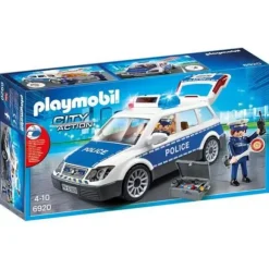6920 - Voiture De Policiers Avec Gyrophare - Playmobil City Action