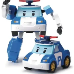 Voiture Robot Transformable 2 En 1 - Poli - Robocar Poli -Police